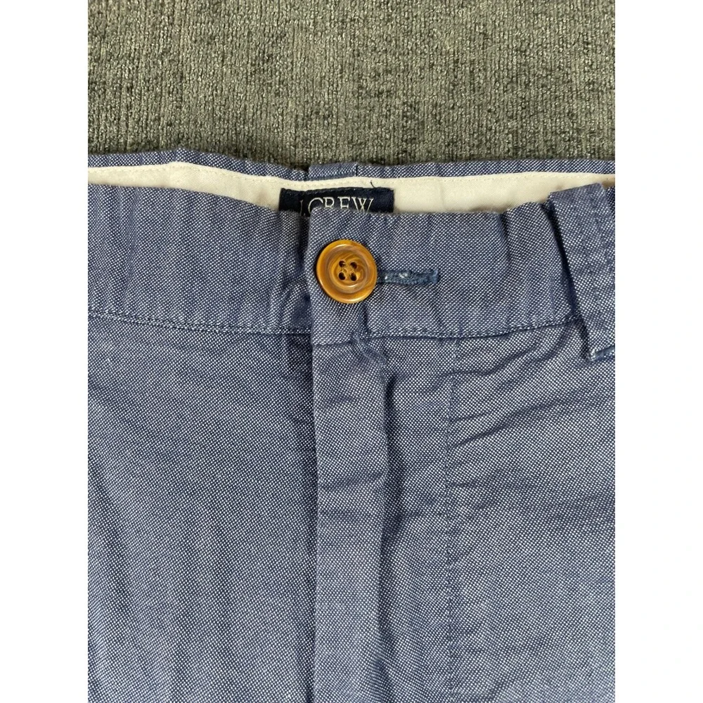 J.Crew Gramercy Mens Blue Micro Pattern Flat Front Shorts Size 32w 9 Inch Inseam